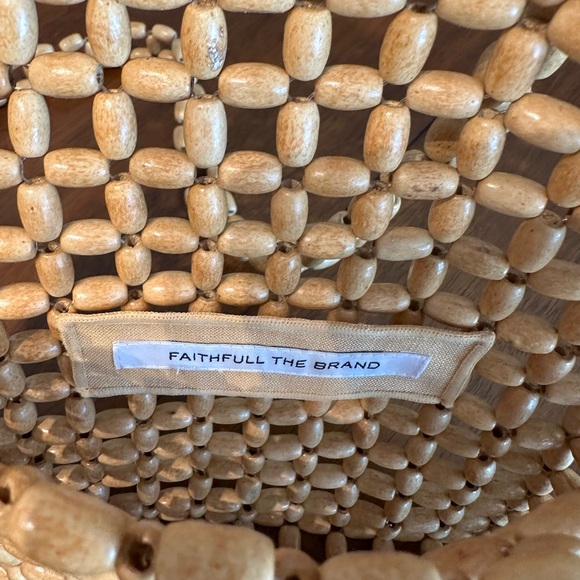 Faithfull the Brand wooden beaded purse, sold with cloth bag - Picture 5 of 7